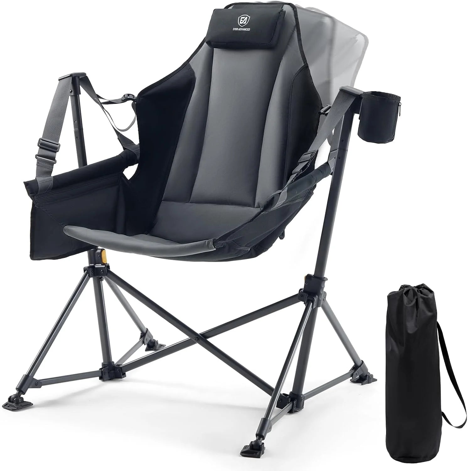 Special ADVANCED Padded Oversized Hammock Camping Chair, Compact Heavy Duty Swing Chair with Multi-Storage Pockets - Image 3