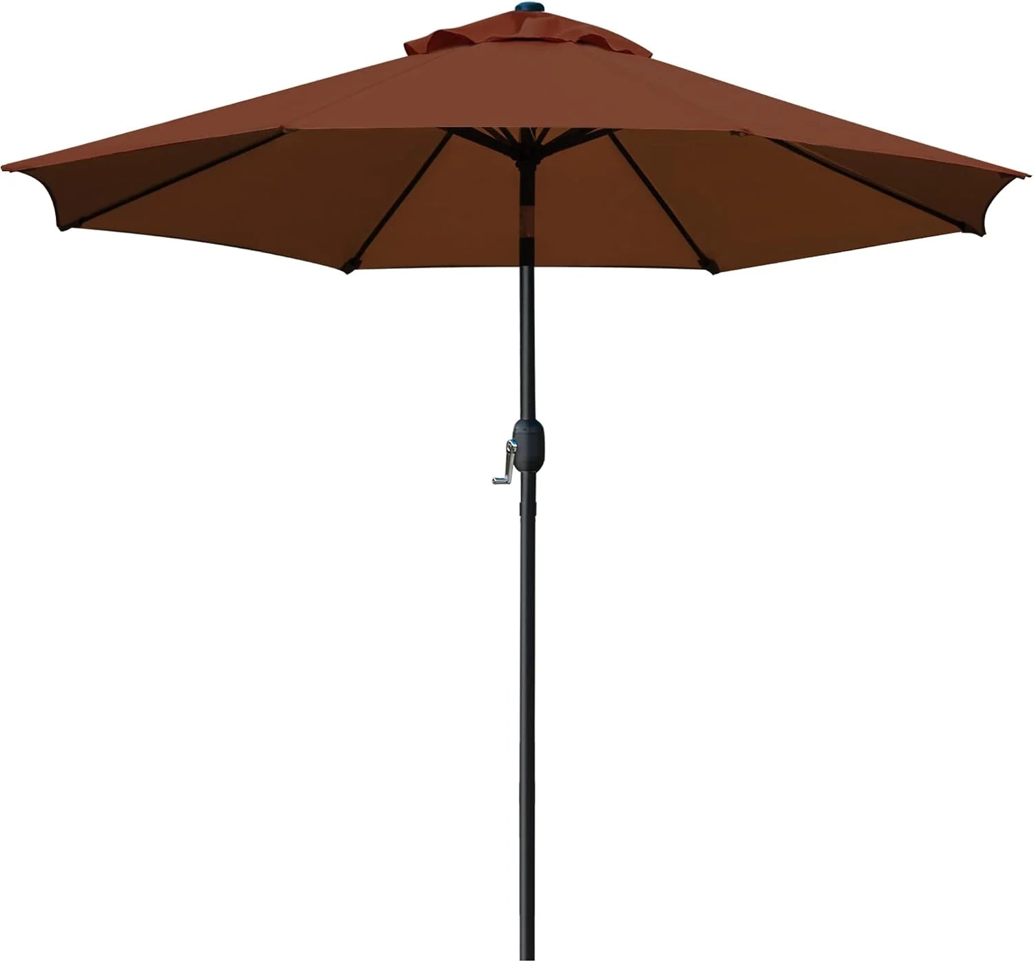 Special Sunnyglade 9" Patio Umbrella Outdoor Table Umbrella with 8 Ribs Tan - Image 2