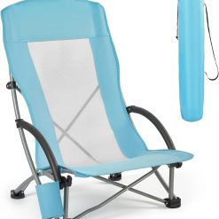 Alternative view of Special Folding Beach Chair, High Back Camping Chairs for Adults, Portable Extra Wide Seat Chair 330 lbs Heavy Duty