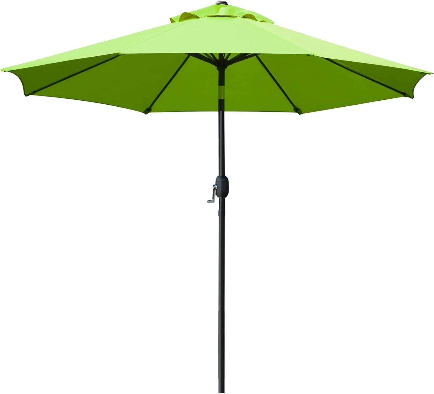 Special Sunnyglade 9" Patio Umbrella Outdoor Table Umbrella with 8 Ribs Tan - Image 10