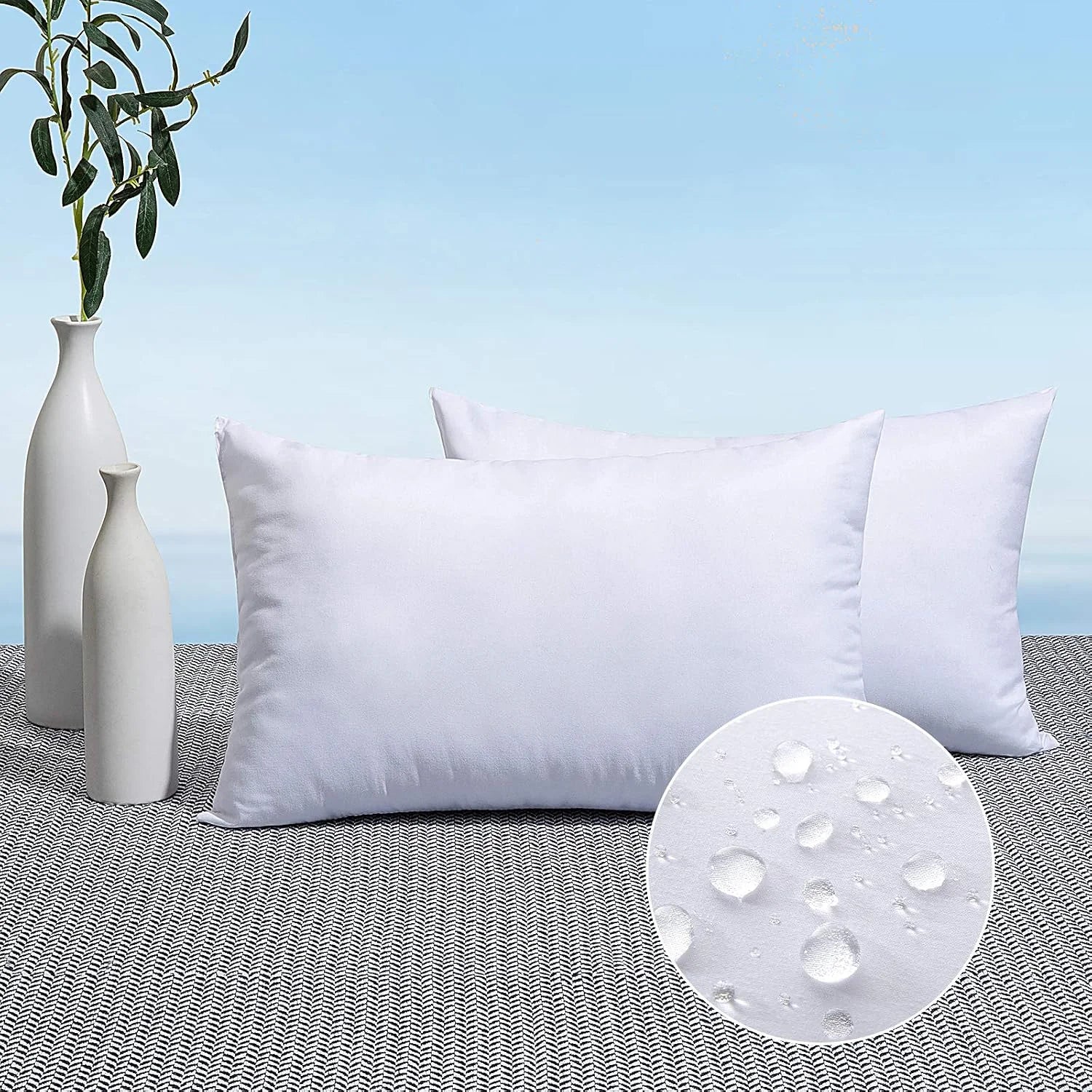 Special Of 2 12x20 Inch Outdoor Pillow Inserts - Image 3