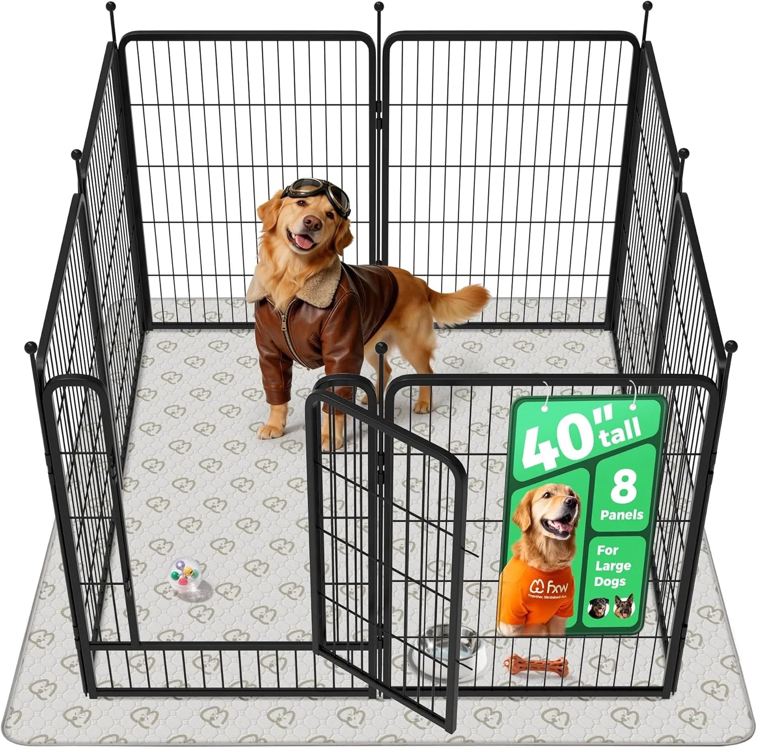Special Rollick Dog Playpen, Indoor, 24 H, 8 Panels - Image 75