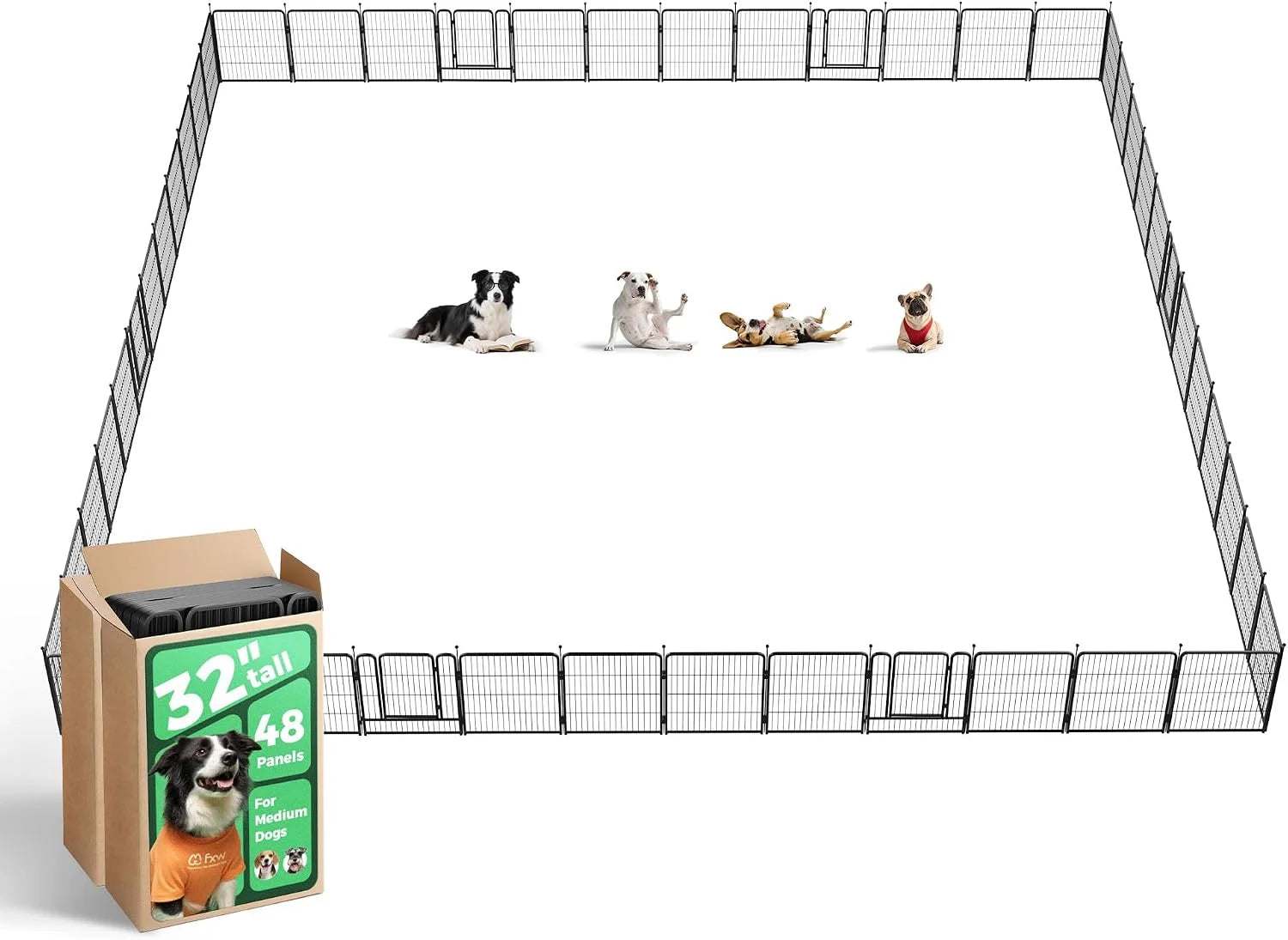 Special Rollick Dog Playpen, Indoor, 24 H, 8 Panels - Image 9