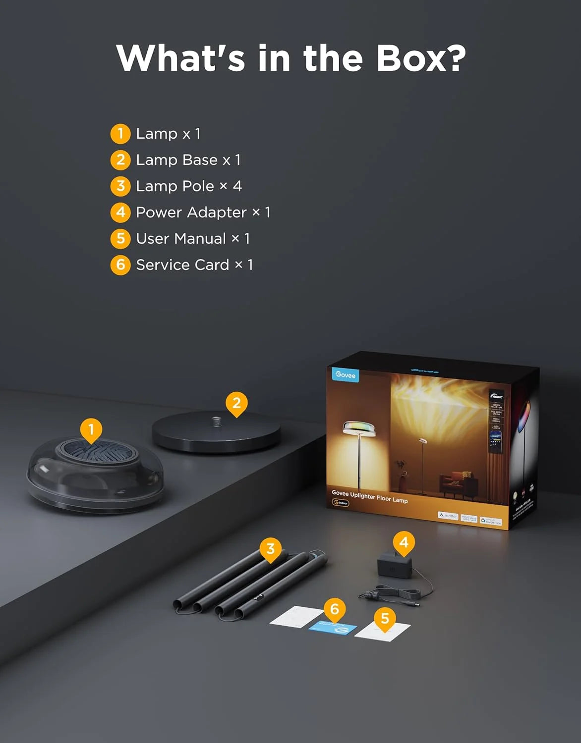 Special Uplighter Floor Lamp, LED Modern Corner Floor Light - Image 7