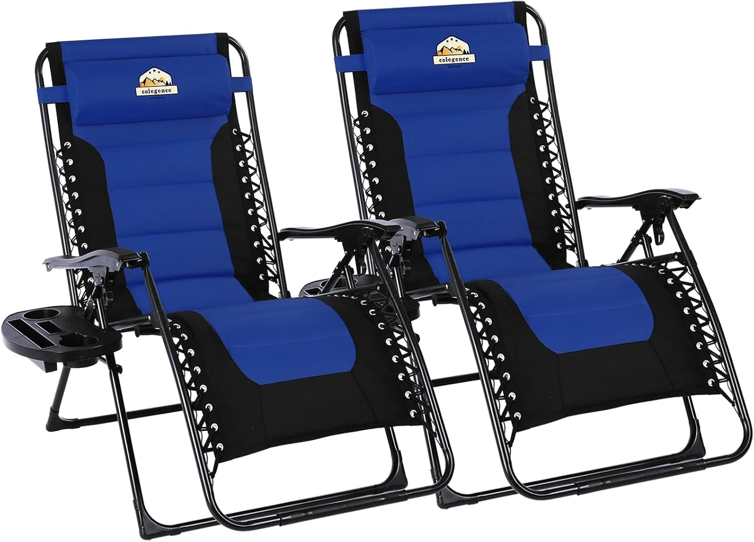 Special Oversized Padded Zero Gravity Lounge Chair, Foldable Patio Anti Gravity Reclining Chairs Folding Lawn Recliner - Image 11