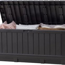 Alternative view of Special Keter Kentwood 92 Gal Outdoor Storage Box for Patio and Pool Accessories