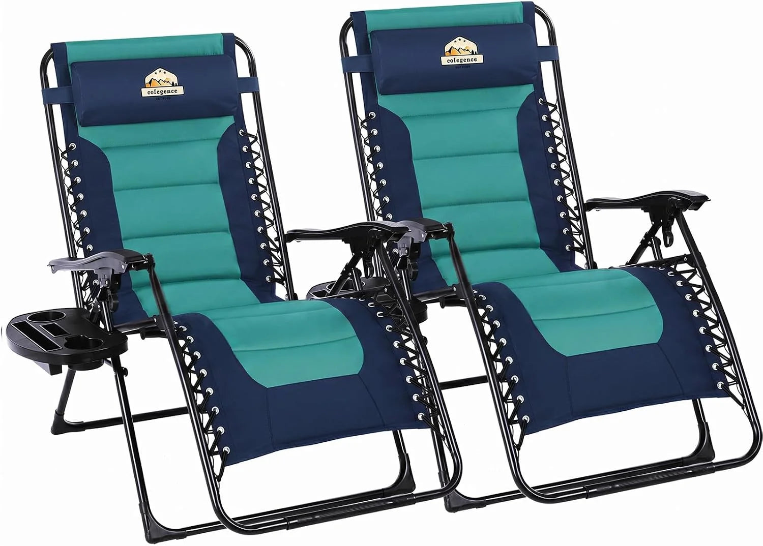 Special Oversized Padded Zero Gravity Lounge Chair, Foldable Patio Anti Gravity Reclining Chairs Folding Lawn Recliner - Image 5