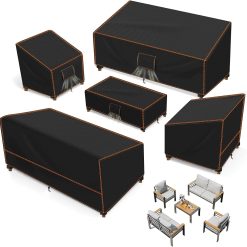 Alternative view of Special Furniture Set Covers for Outdoor Waterproof 5 Piece, XX-Large, Black