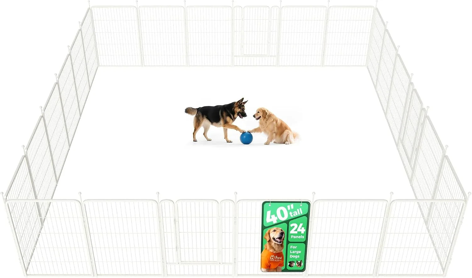 Special Rollick Dog Playpen, Indoor, 24 H, 8 Panels - Image 2