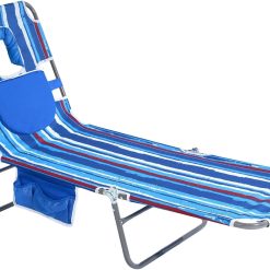 Special Lay Flat Tanning Chair, Face Down Lounger, 5-Position Reclining, Heavy-Duty 300 lb Capacity