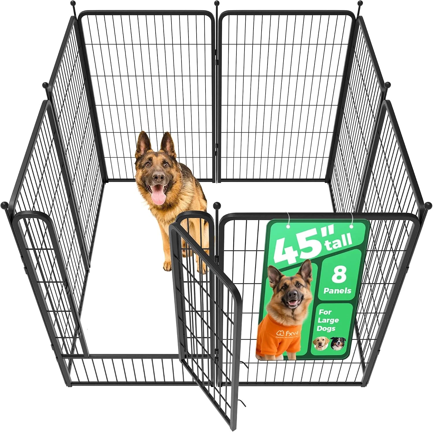 Special Rollick Dog Playpen, Indoor, 24 H, 8 Panels - Image 68