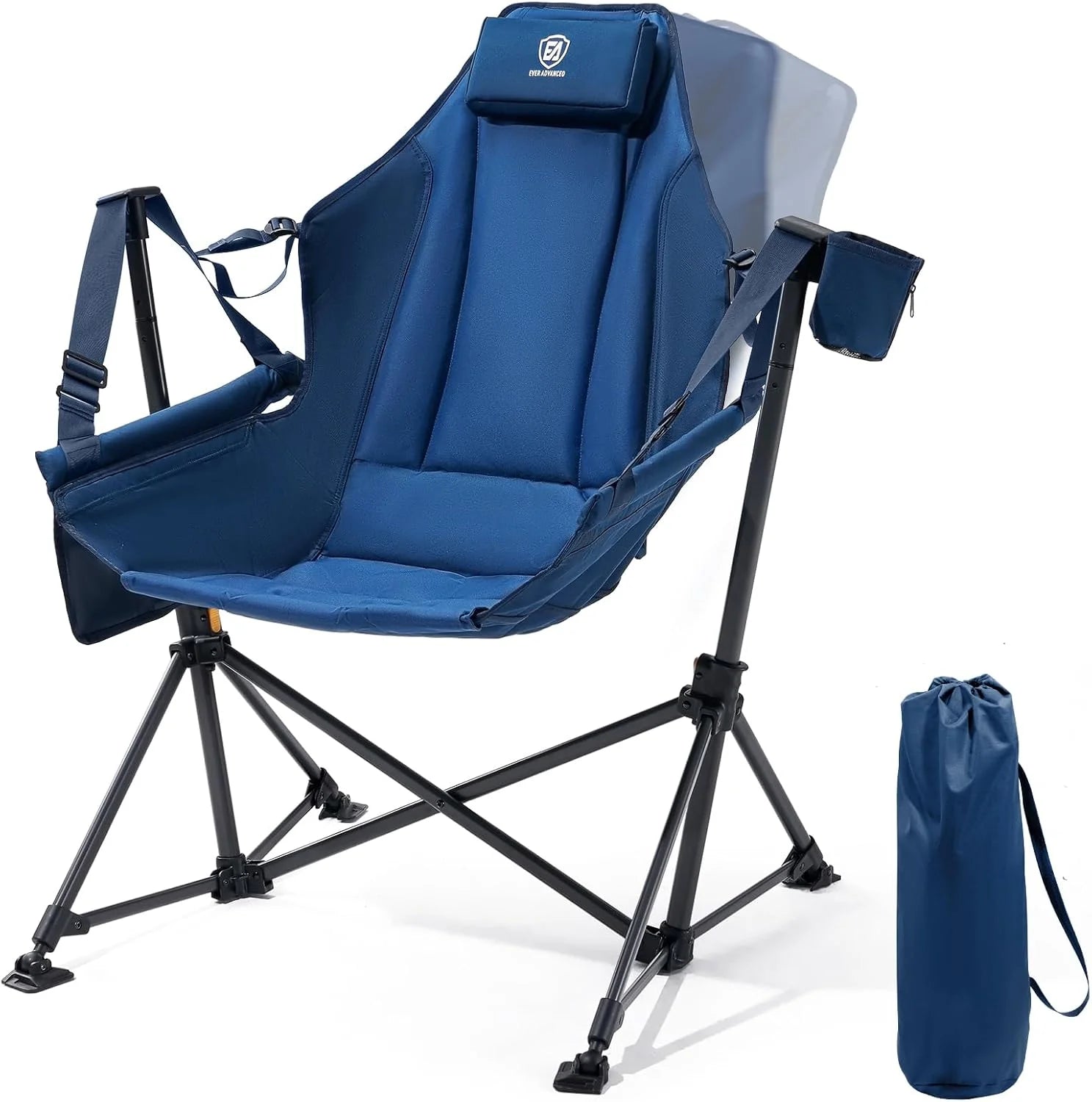 Special ADVANCED Padded Oversized Hammock Camping Chair, Compact Heavy Duty Swing Chair with Multi-Storage Pockets - Image 2