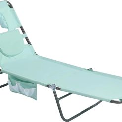 Alternative view of Special Lay Flat Tanning Chair, Face Down Lounger, 5-Position Reclining, Heavy-Duty 300 lb Capacity