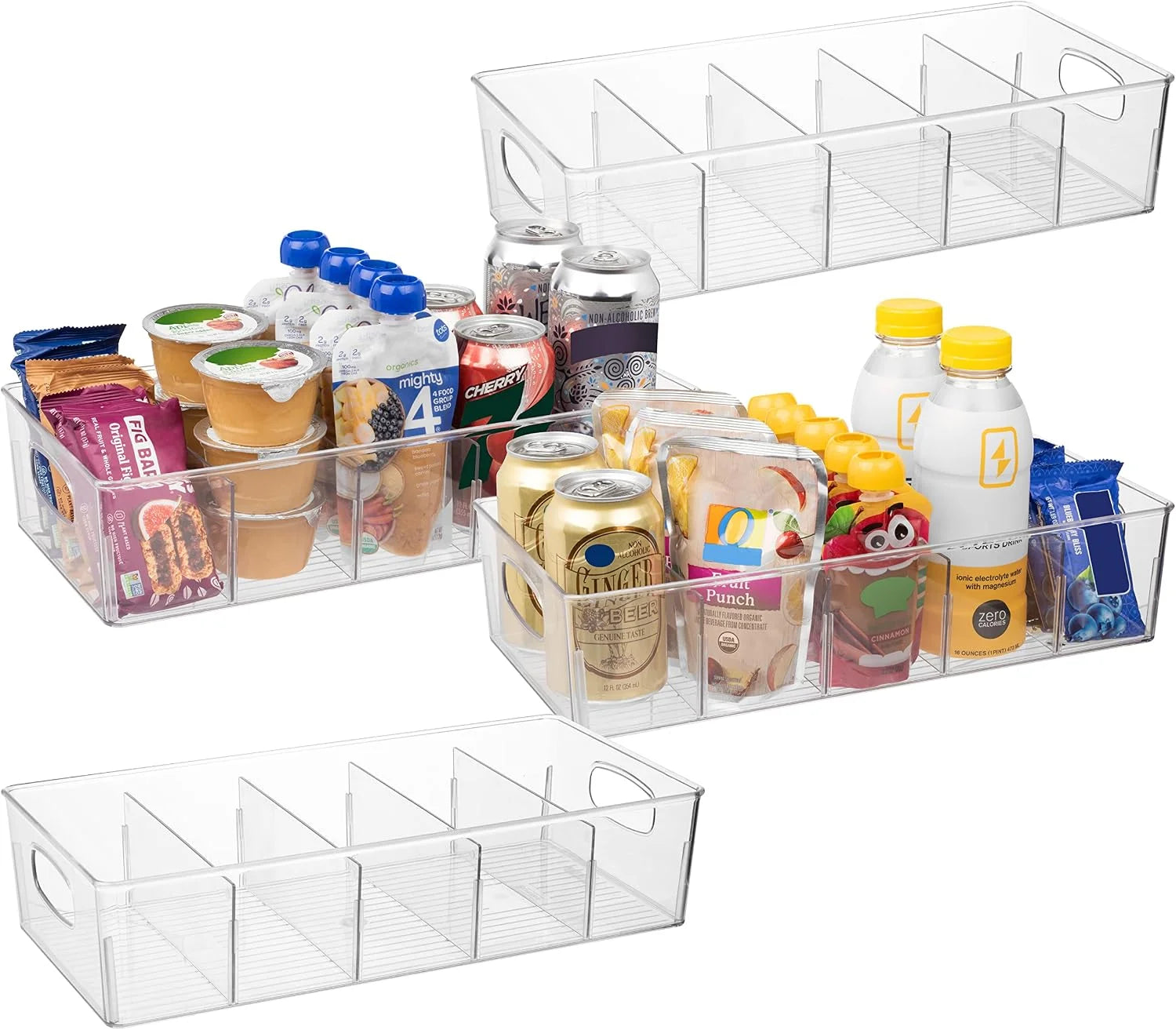 Special Pantry Organizers and Storage and Cabinet Organizer, 2 Pack, Storage bin with divider for organizing - Image 3