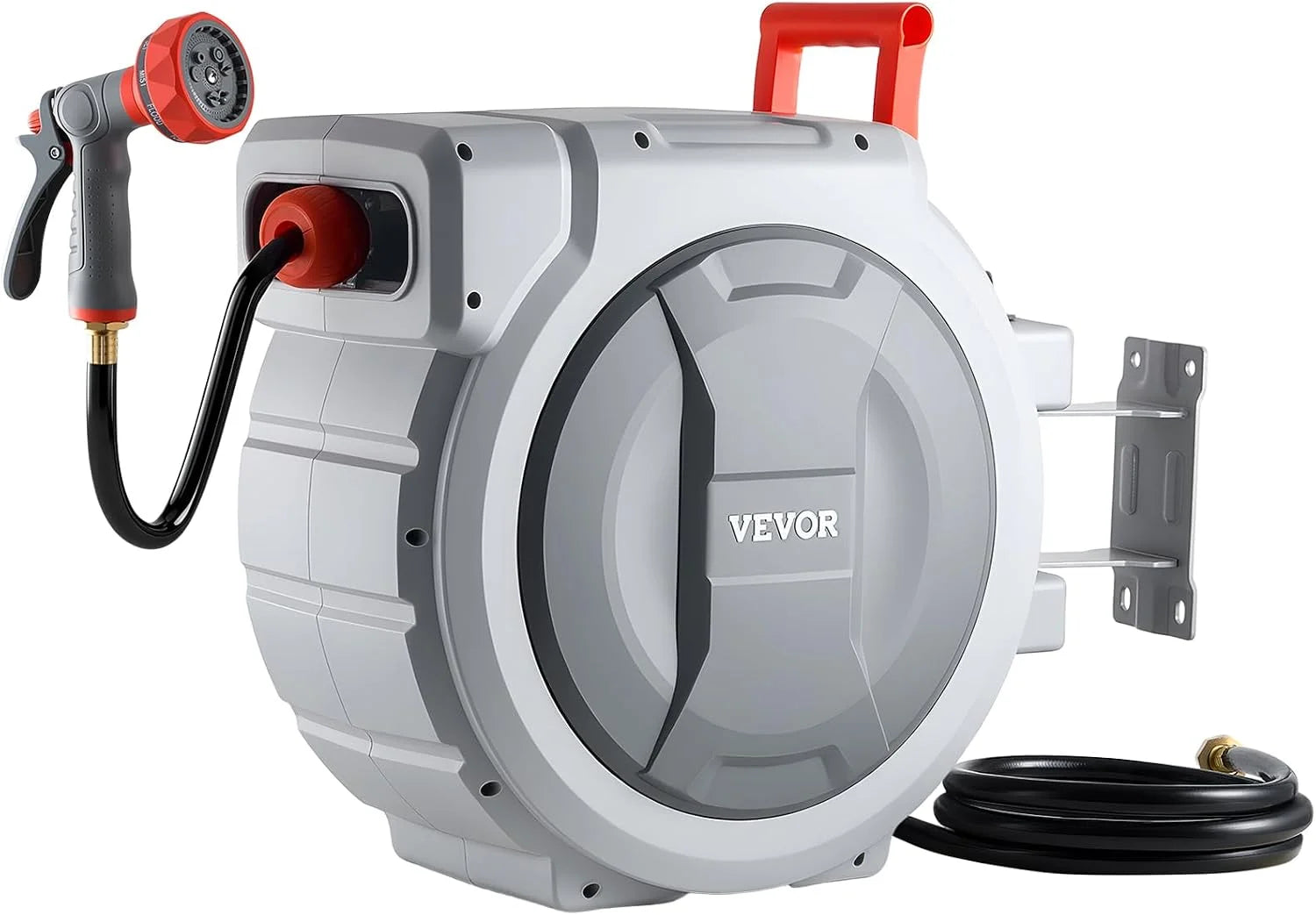 Special Retractable Garden Hose Reel, 5/8 Inch x 100 ft Wall Mounted Hose Reel, Heavy Duty Garden Hose Reel with 9 - Image 4