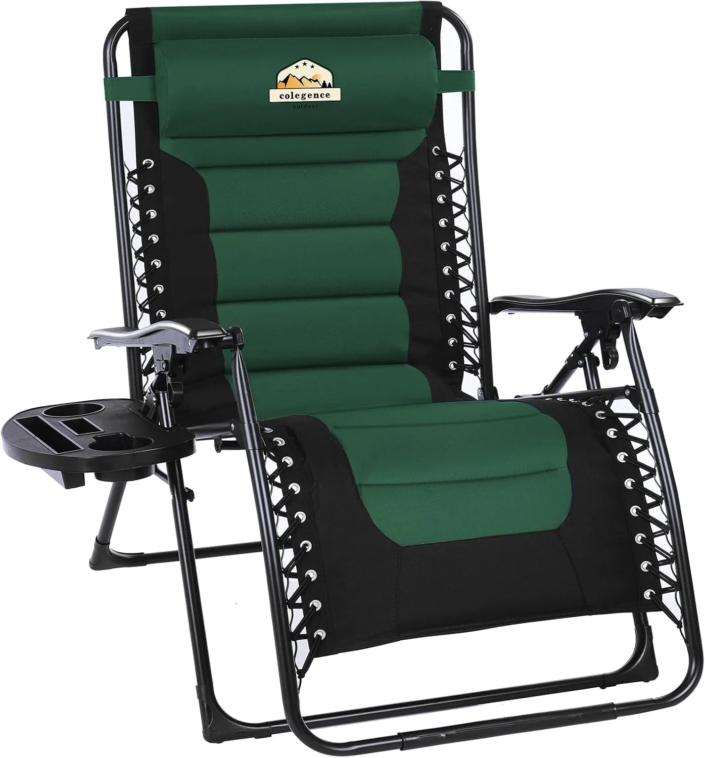 Special Oversized Padded Zero Gravity Lounge Chair, Foldable Patio Anti Gravity Reclining Chairs Folding Lawn Recliner - Image 4