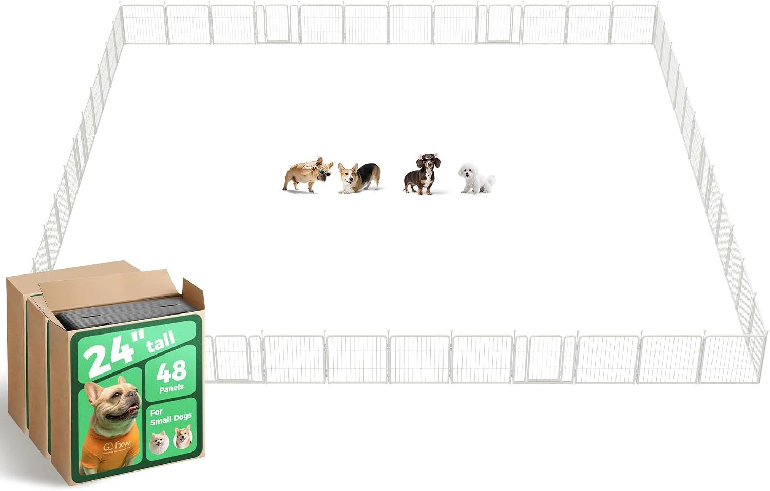 Special Rollick Dog Playpen, Indoor, 24 H, 8 Panels - Image 40