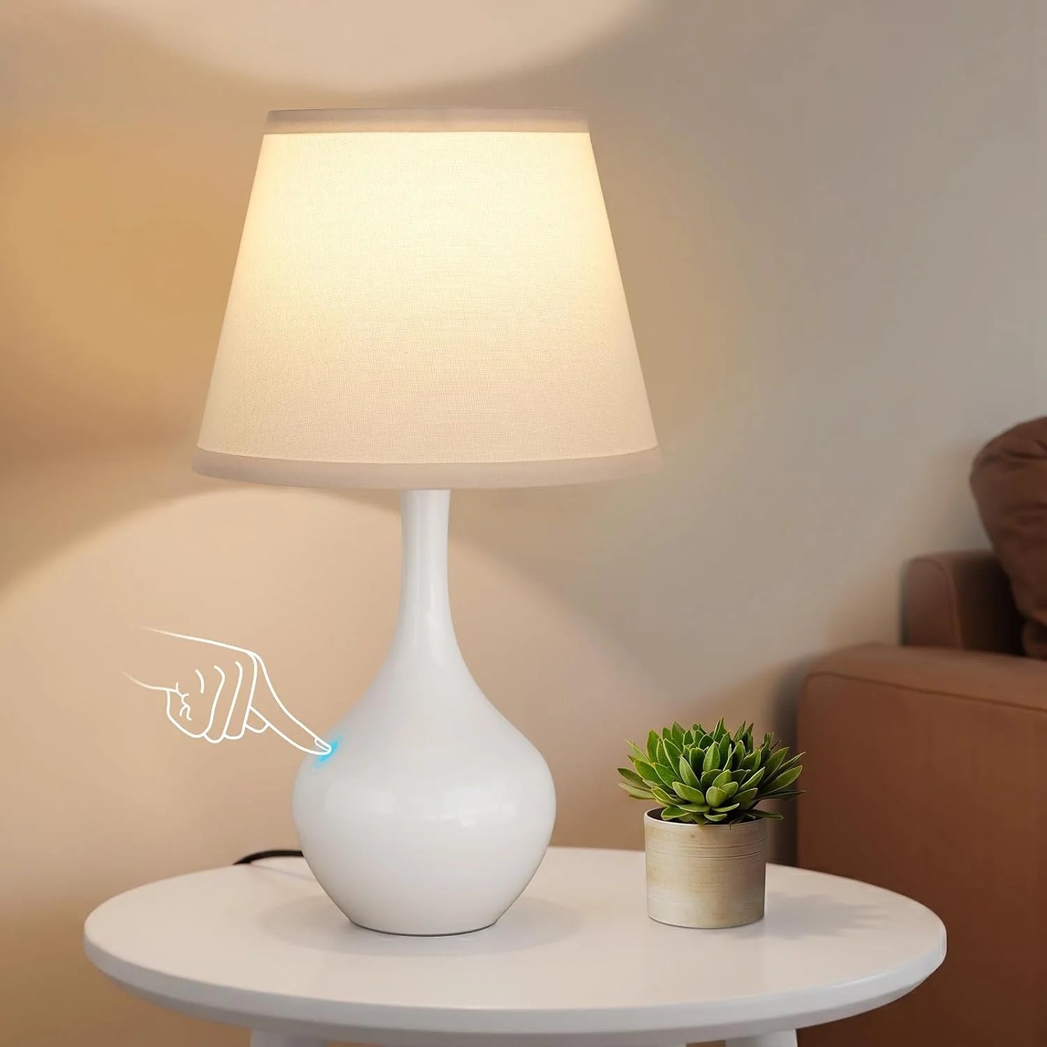 Special Touch Table Lamp, Dimmable, Bulb Included, Wood-Paint Desk Lamp for Kids Room - Image 2
