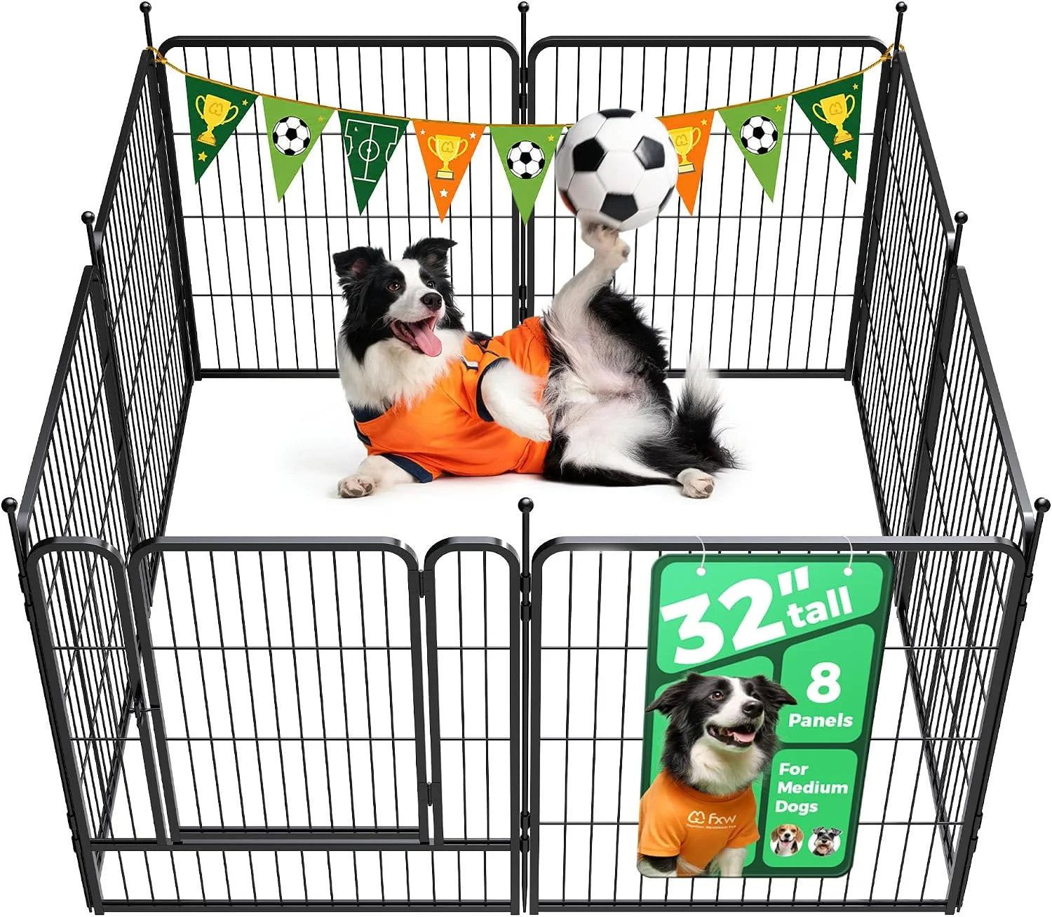 Special Rollick Dog Playpen, Indoor, 24 H, 8 Panels - Image 10