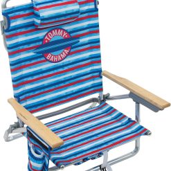 Alternative view of Special Bahama 5-Position Classic Lay Flat Folding Backpack Beach Chair, Polyester, Navy