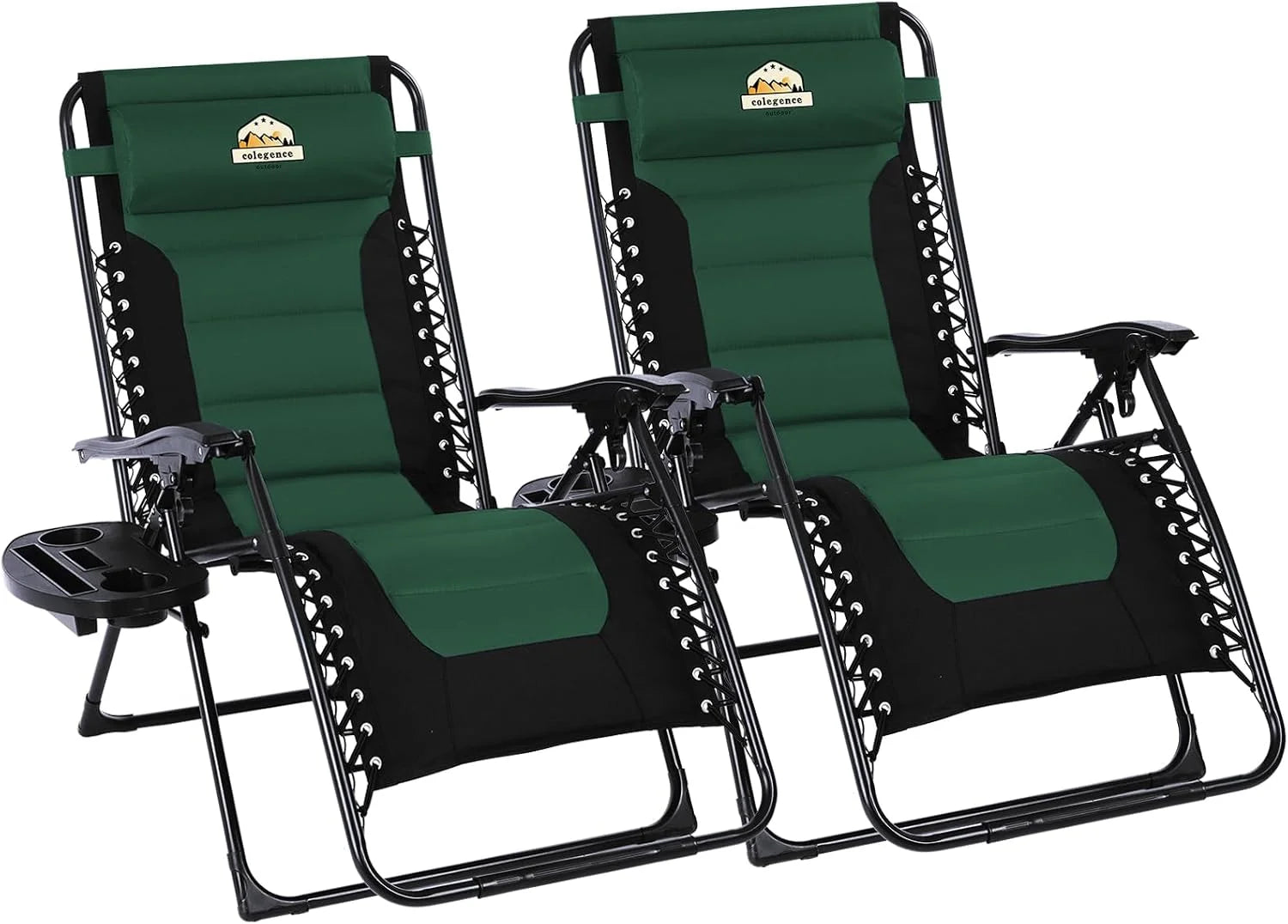 Special Oversized Padded Zero Gravity Lounge Chair, Foldable Patio Anti Gravity Reclining Chairs Folding Lawn Recliner