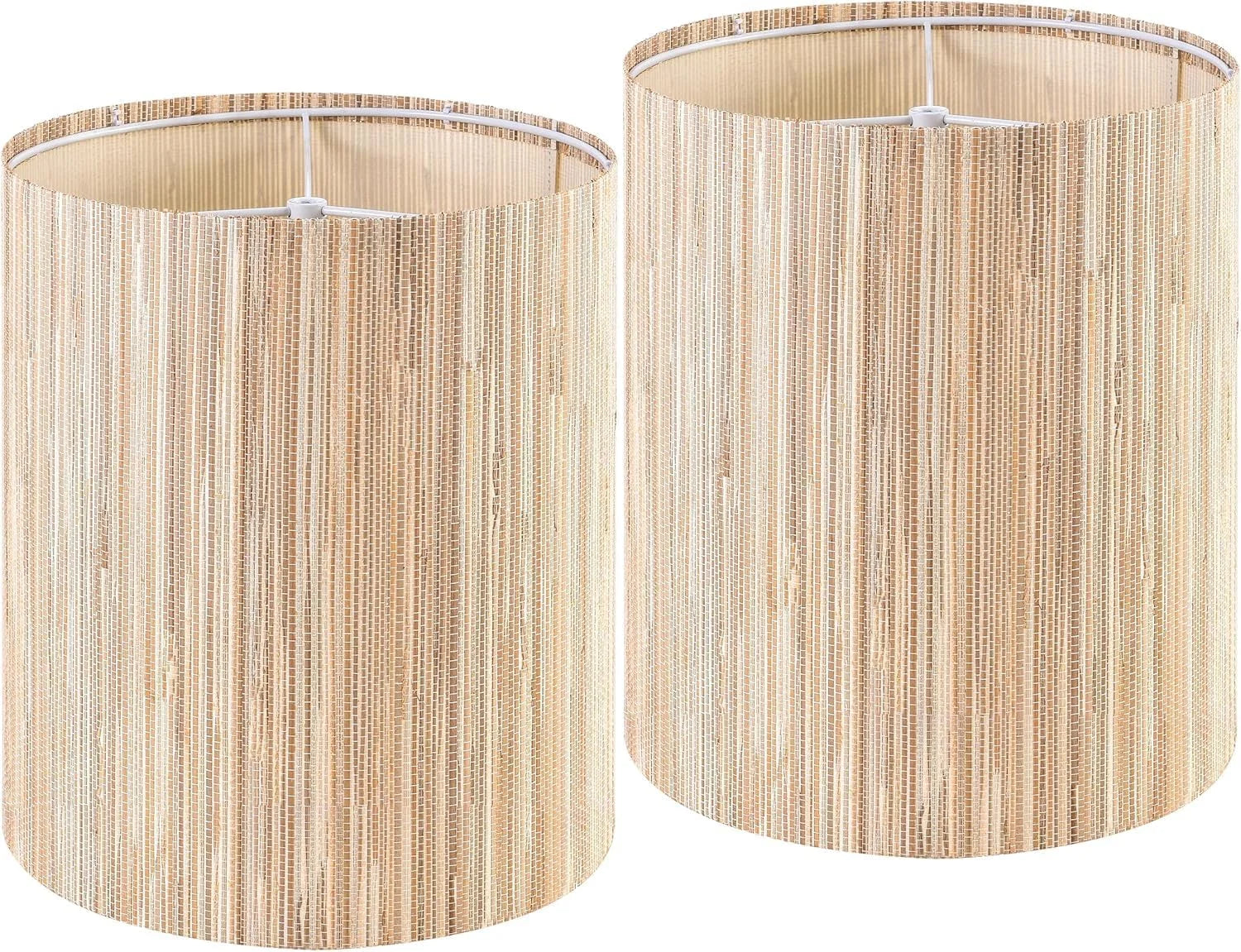 Special GO&SO 13 Drum Boho Lamp Shades Set of 2 Medium, 0.41 Spider Farmhouse Lamp Shade for Small Floor Lamp - Image 12
