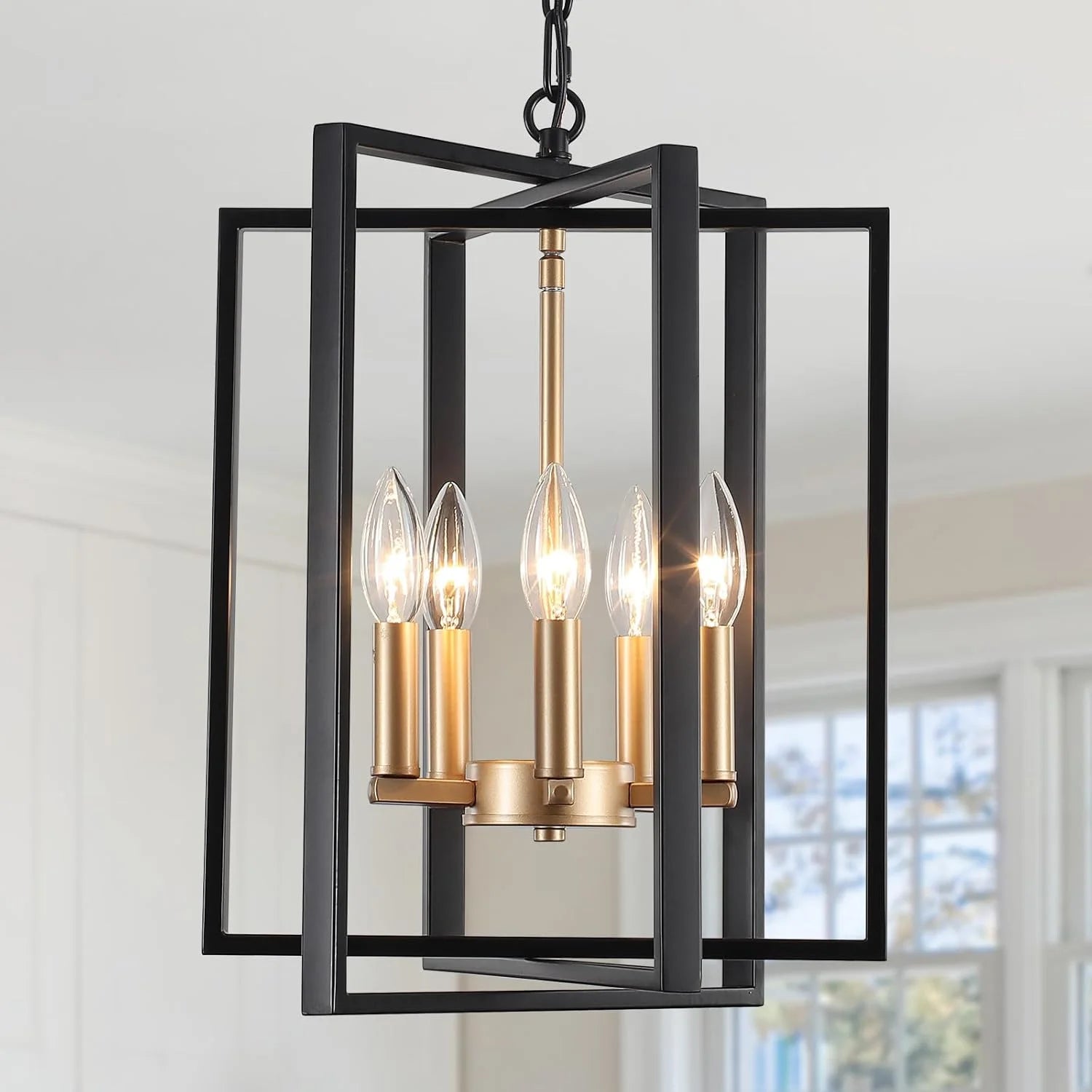 Special Black Farmhouse Modern Chandelier Light Fixture for Dining Room, 3 Light - Image 6