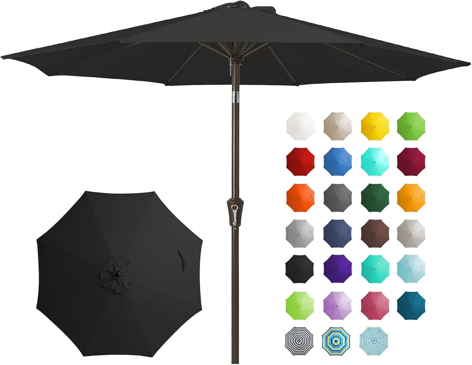 Special 9FT Outdoor Patio Umbrella, Market Umbrella, Beige - Image 18