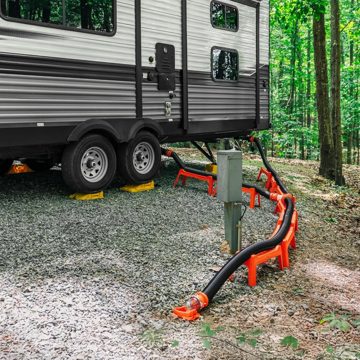 Special Rhino RV Sewer Hose Support Kit, Extends Over Uneven Terrain for Easy Drainage, Holds Up to 15-Feet of RV Sewer - Image 5