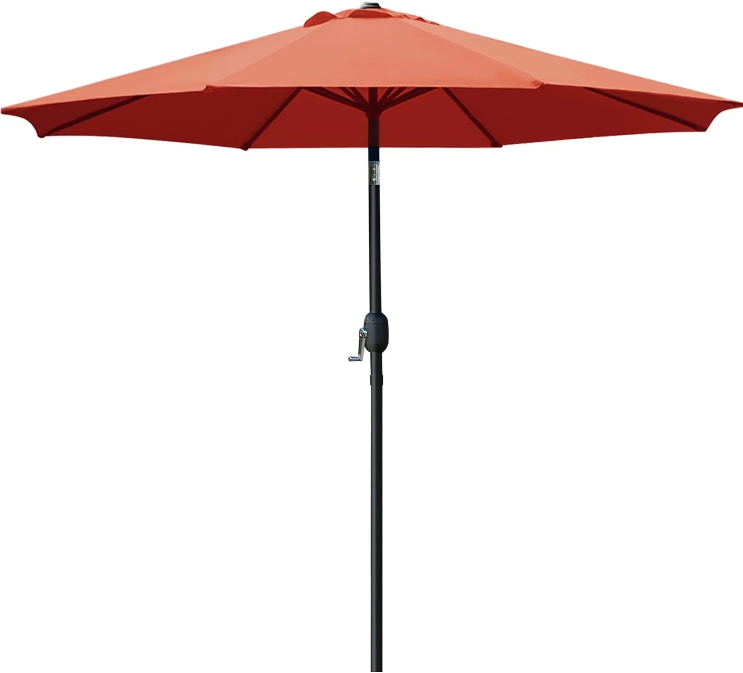Special Sunnyglade 9" Patio Umbrella Outdoor Table Umbrella with 8 Ribs Tan - Image 5