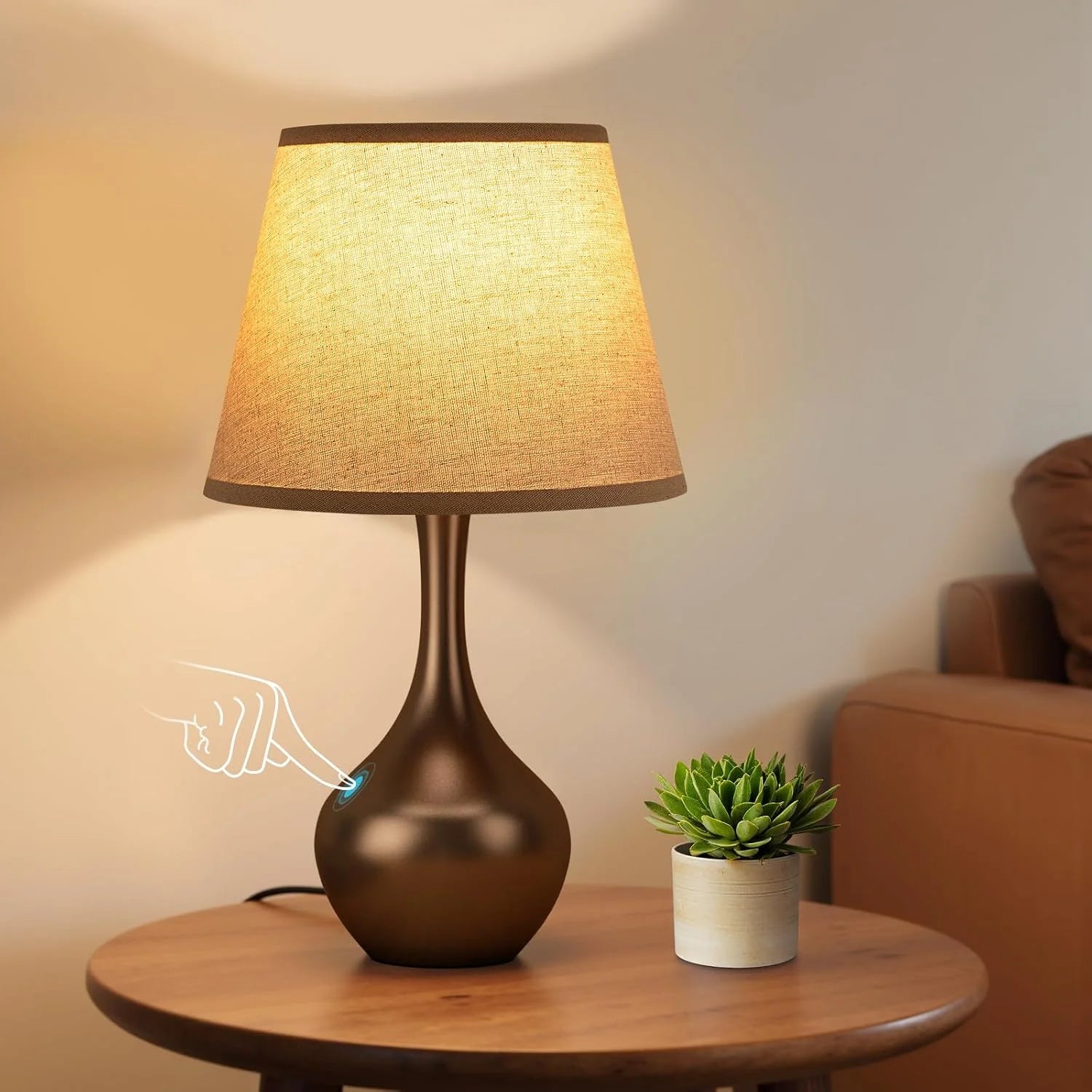 Special Touch Table Lamp, Dimmable, Bulb Included, Wood-Paint Desk Lamp for Kids Room - Image 7