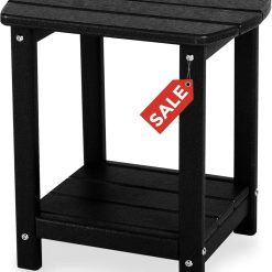 Alternative view of Special Adirondack Square Outdoor Side Table,2-Tier Storage Patio Side Table