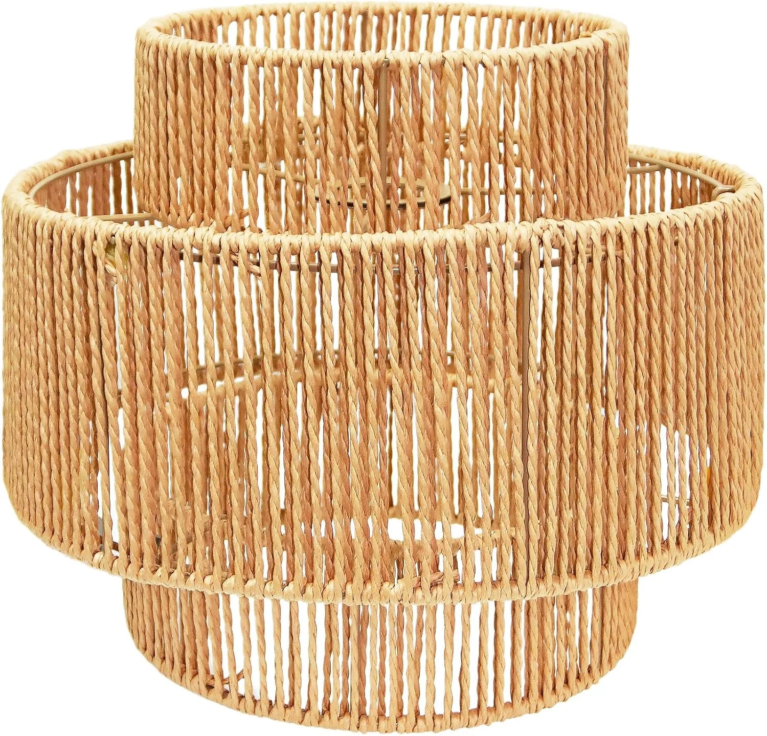 Special LUCORUSC Hanging Light Lamp Shades Boho Rattan Lamp Shades - Image 7