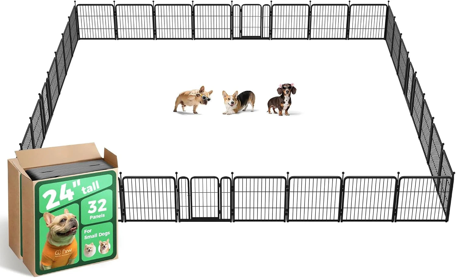 Special Rollick Dog Playpen, Indoor, 24 H, 8 Panels - Image 35