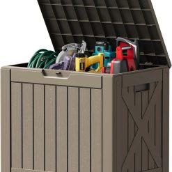 Alternative view of Special 78 Gallon Deck Box, Waterproof Resin Outdoor Storage Box