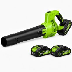 Alternative view of Special Leaf Blower with 2x21V 4.0Ah Batteries & Fast Charger, Lightweight Electric Leaf Blower