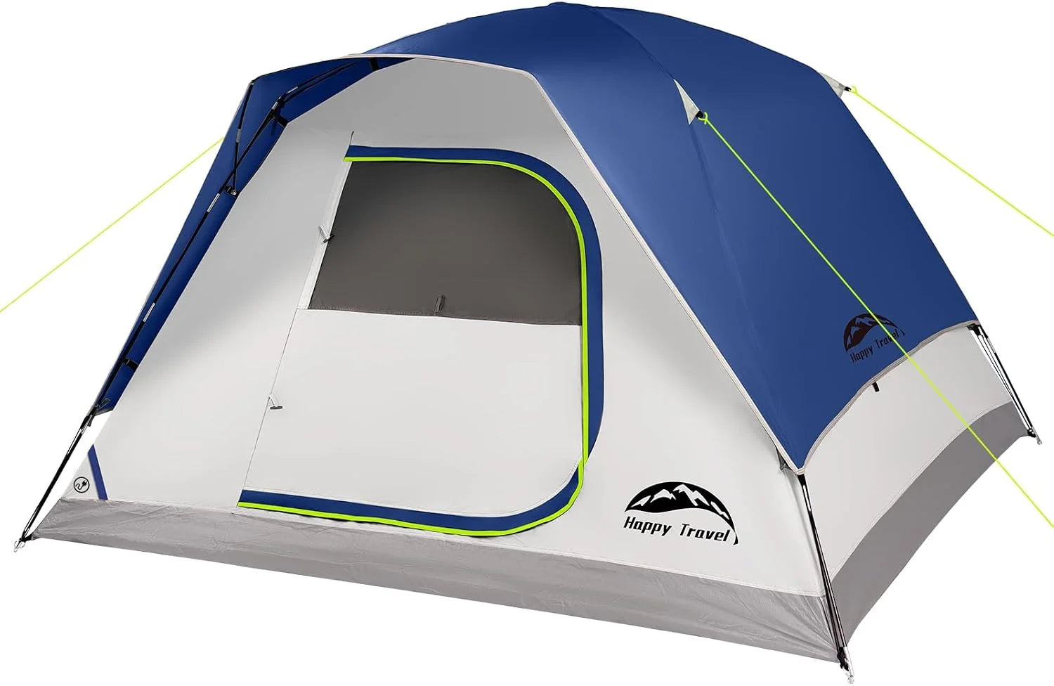 Special Happy Travel Camping Tent, 4 Person Dome Tents for Camping with Rainfly, Waterproof Clip Easy Setup Portable Family Tent - Image 2