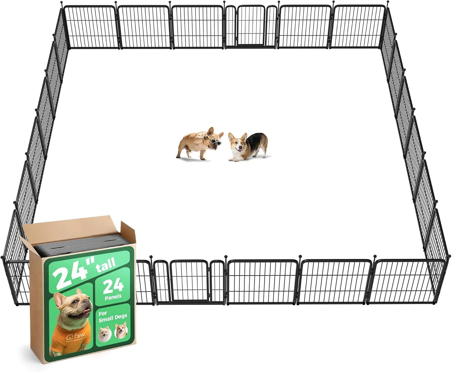 Special Rollick Dog Playpen, Indoor, 24 H, 8 Panels - Image 85