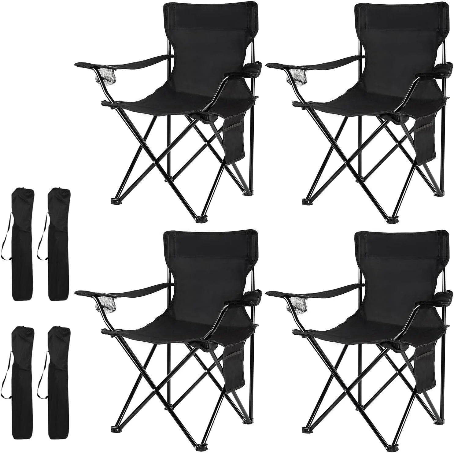 Special Damei century 4Pack Folding Camping Chairs, Portable for Beach, Lawn, Yard - Image 2