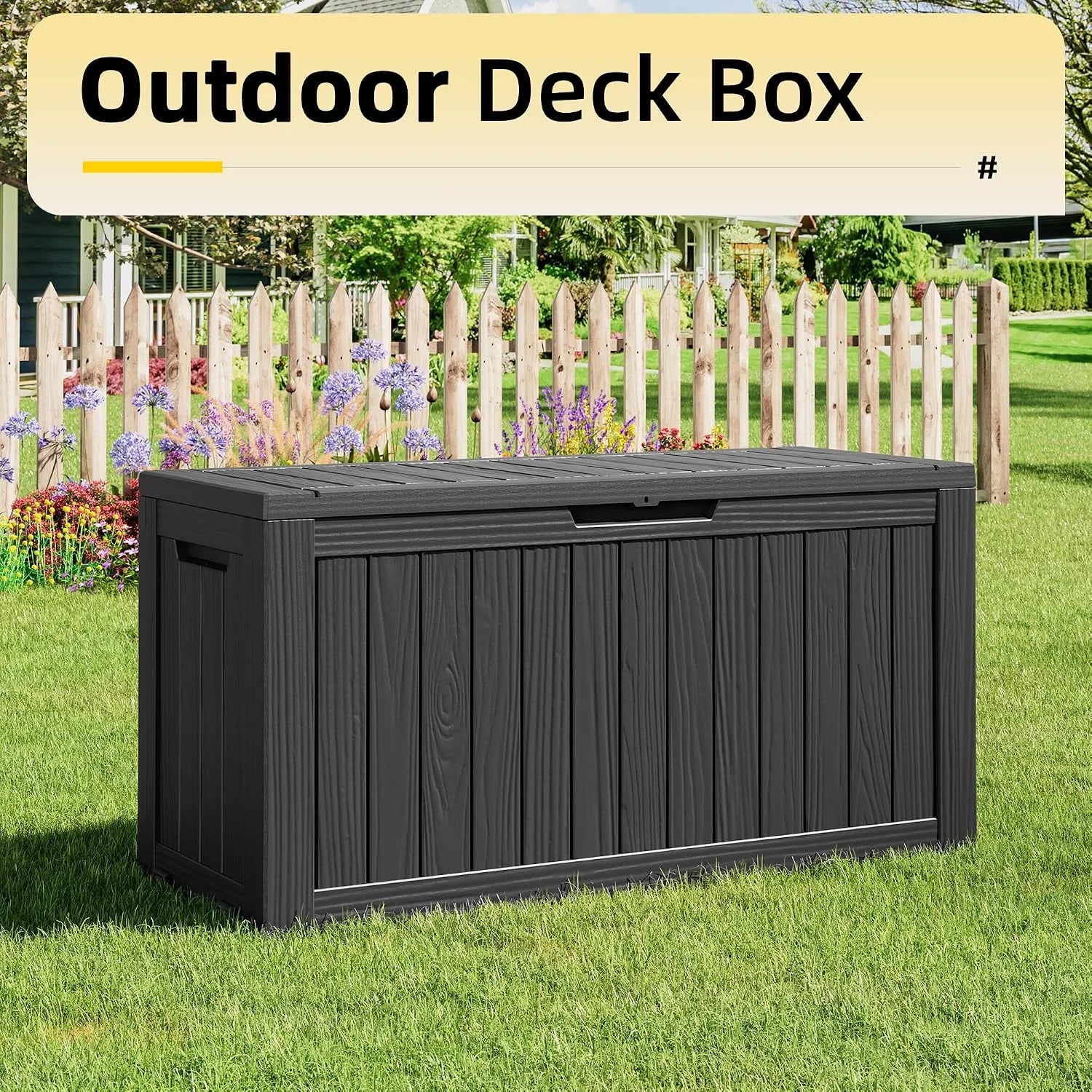Special 75 Gal Large Outdoor Deck Storage Box