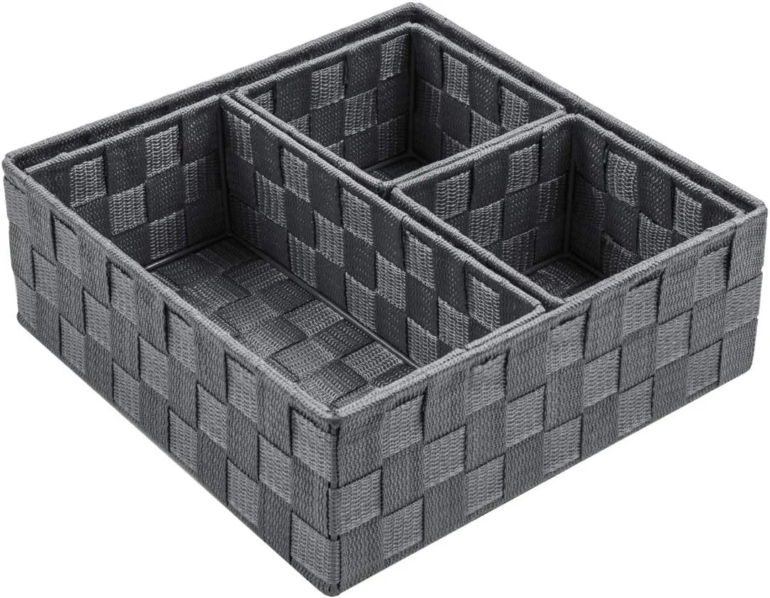 Special Woven Storage Baskets for Organizing 6 Pack, Large&Small Storage Cube Bins Set for Bathroom, Storage Boxes - Image 20