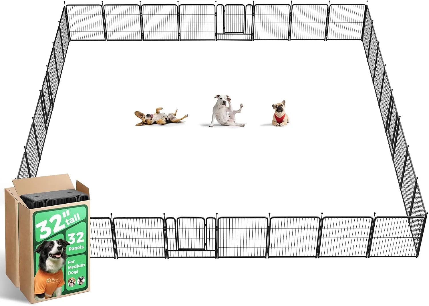 Special Rollick Dog Playpen, Indoor, 24 H, 8 Panels - Image 43