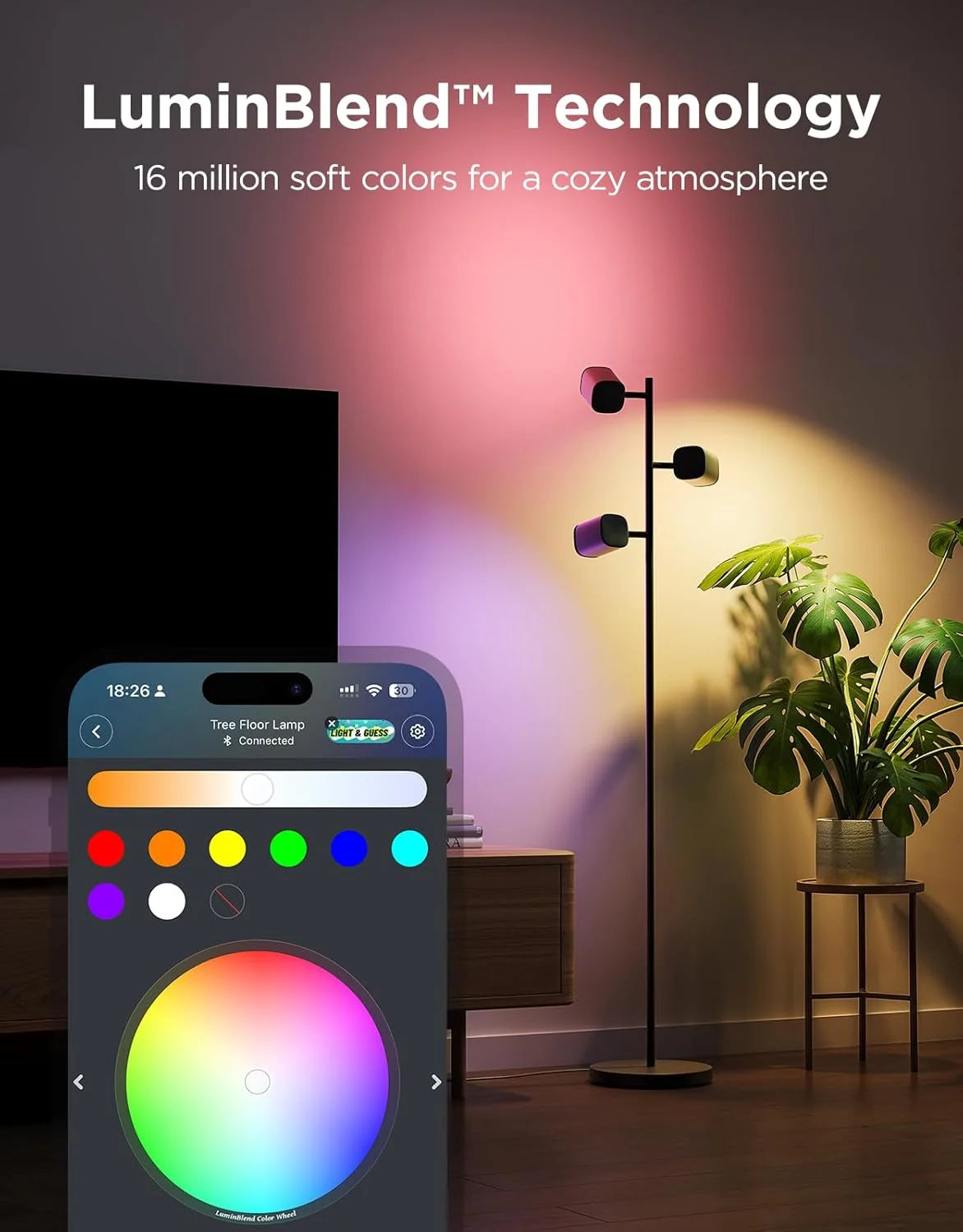 Special Tree Floor Lamp with 3 Rotatable Lights - Image 3