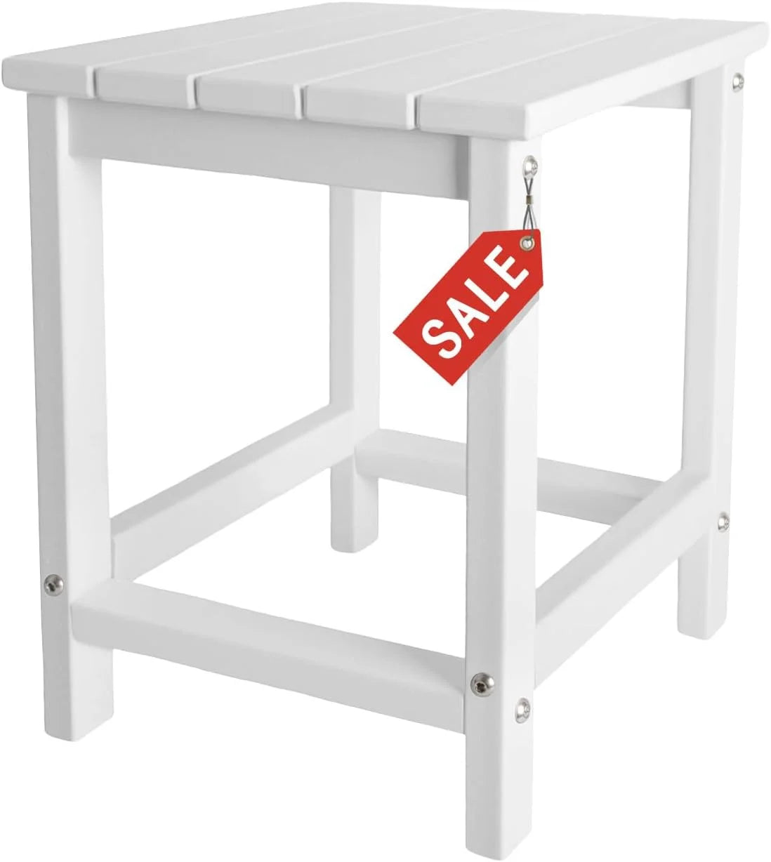 Special Adirondack Square Outdoor Side Table,2-Tier Storage Patio Side Table - Image 8