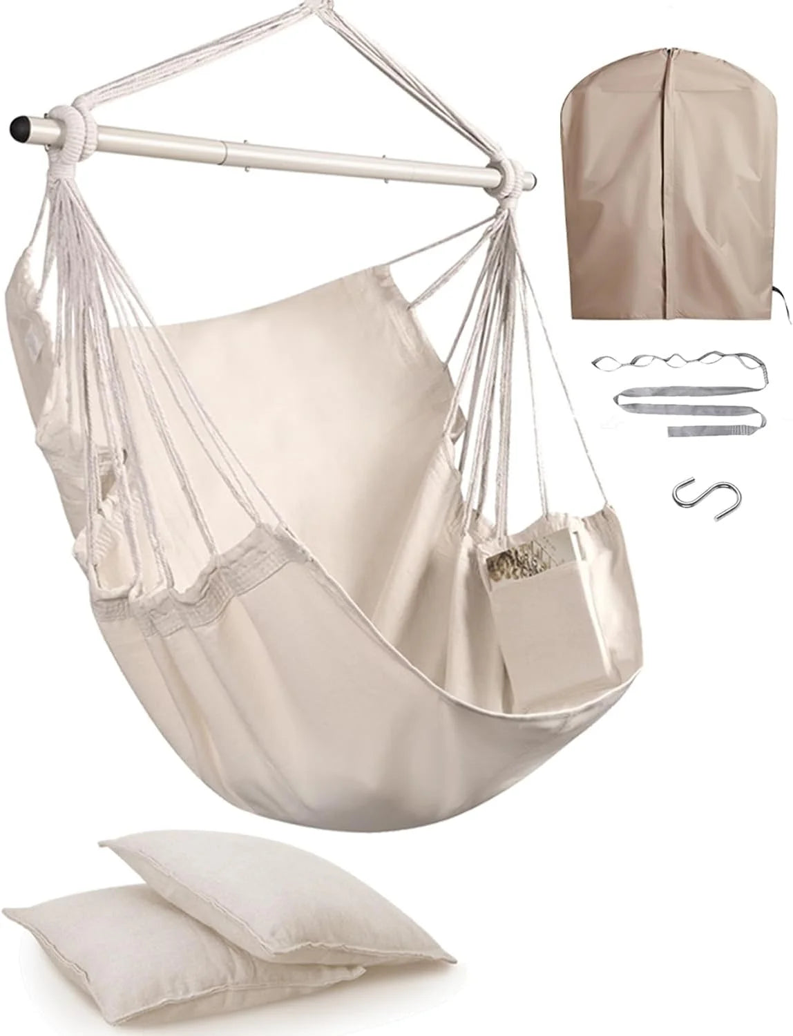 Special Hammock Chair Swing Indoor Outdoor 500 Lbs, Steel Bar & Anti-Slip - Image 3
