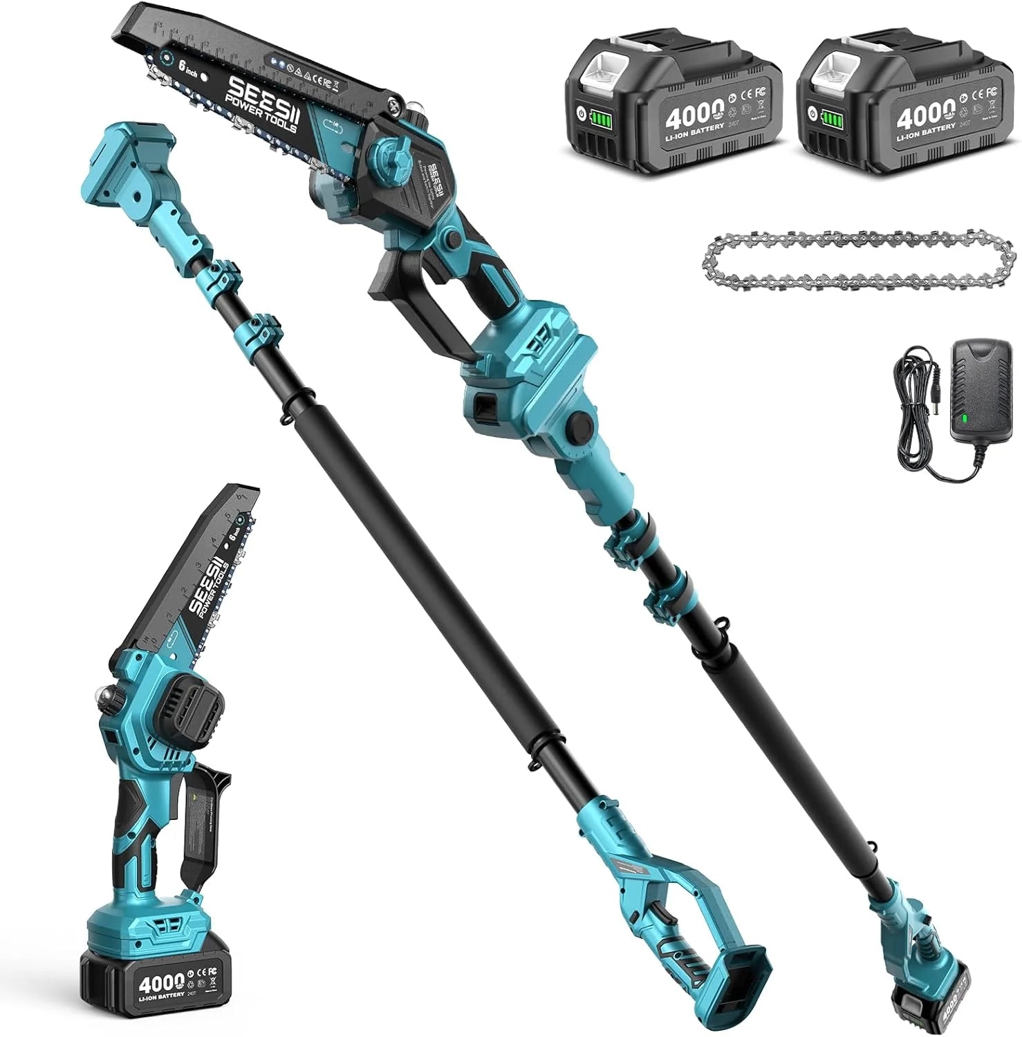 Special 6 Inch Mini Electric Chainsaw Cordless Battery Powered - Image 3
