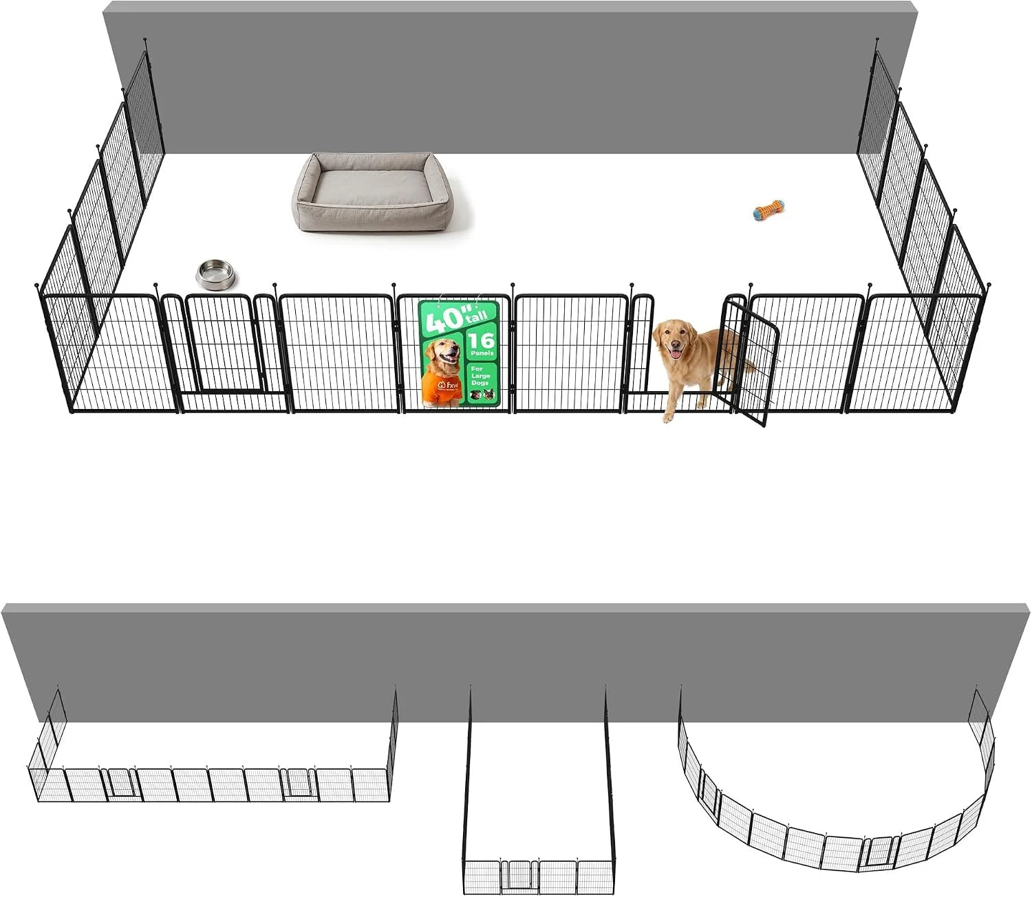 Special Rollick Dog Playpen, Indoor, 24 H, 8 Panels - Image 31