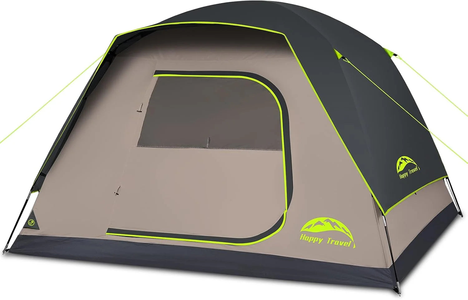 Special Happy Travel Camping Tent, 4/6 Person Dome Tents for Camping with Rainfly, Waterproof Clip Easy Setup Portable Family - Image 4