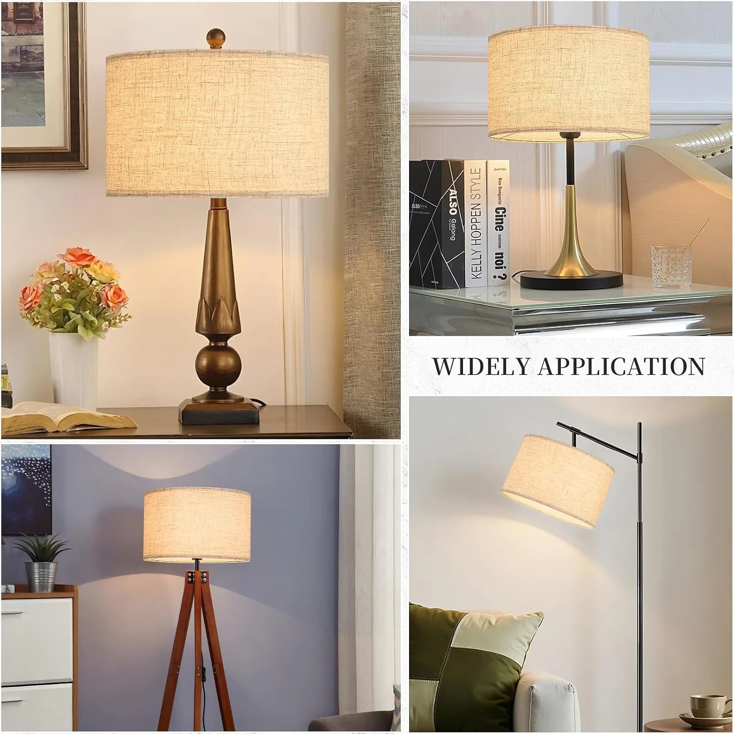 Special Large Drum Lamp Shade 16 Top x 16 Bottom x 10 High - Image 3
