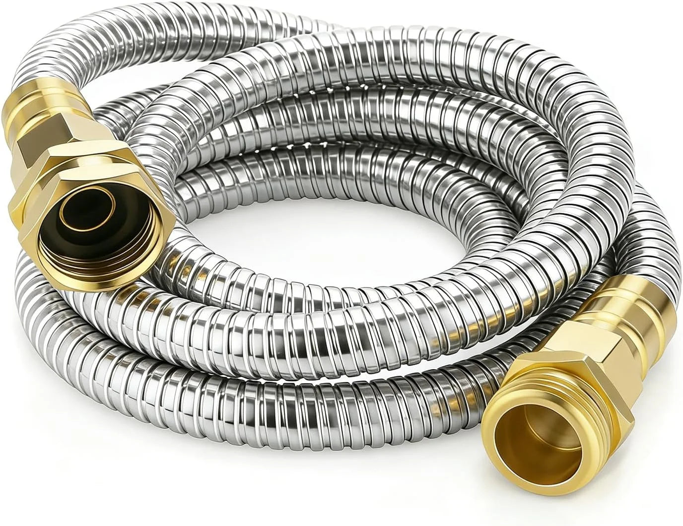 Special KETTOYA Non-Expanding Garden Hose 100 ft, Kink Free Flexible Water Hose with 10-Pattern Spray Nozzle - Image 2